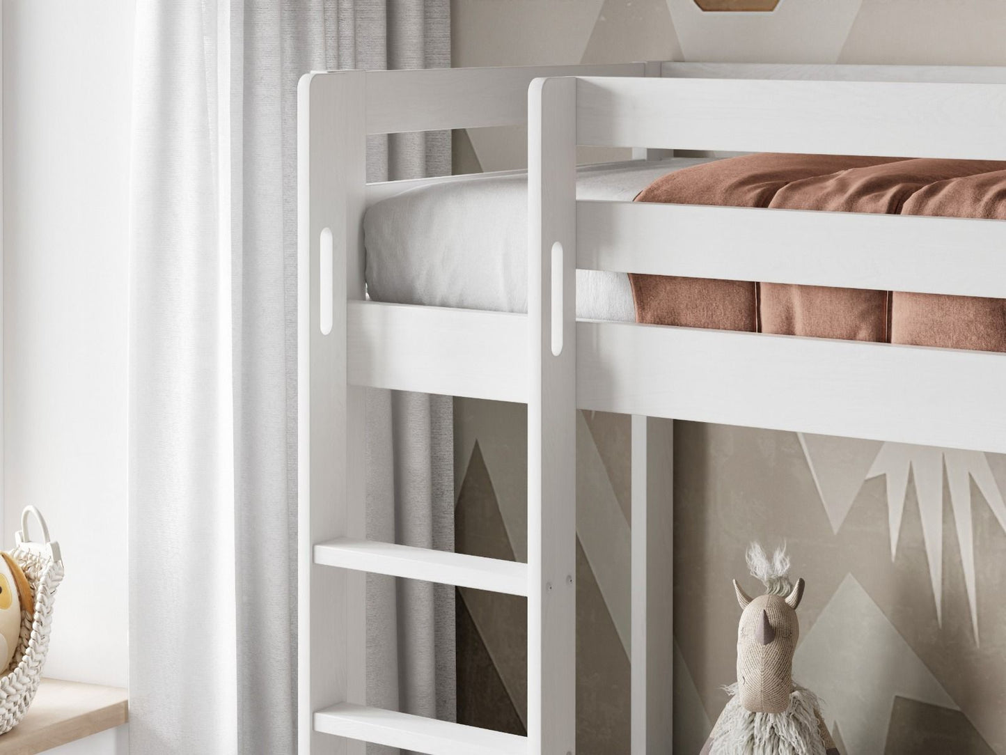 Noomi Nora Solid Wood Bunk Bed with Optional Storage (FSC-CERTIFIED)