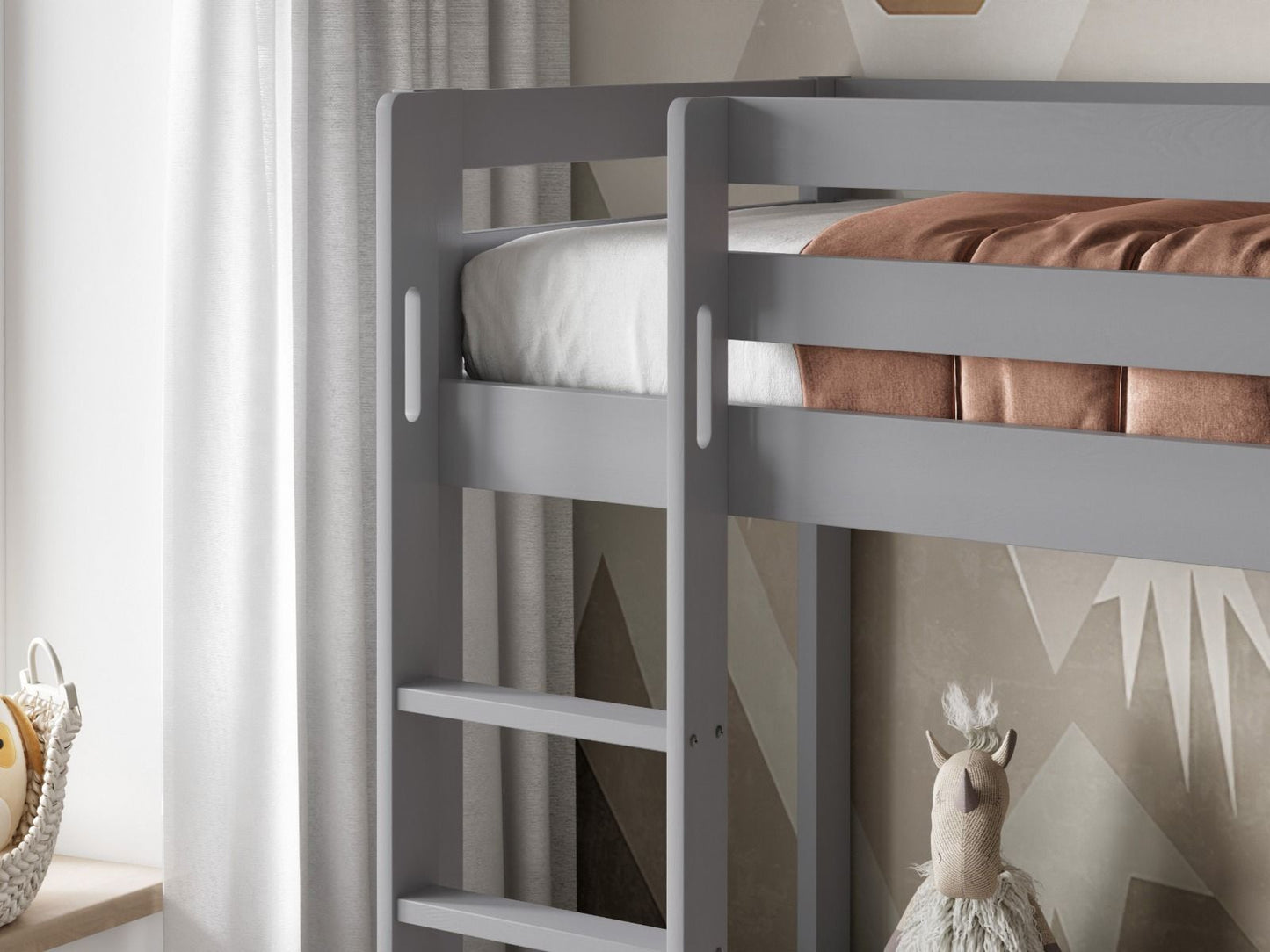 Noomi Nora Solid Wood Bunk Bed with Optional Storage (FSC-CERTIFIED)