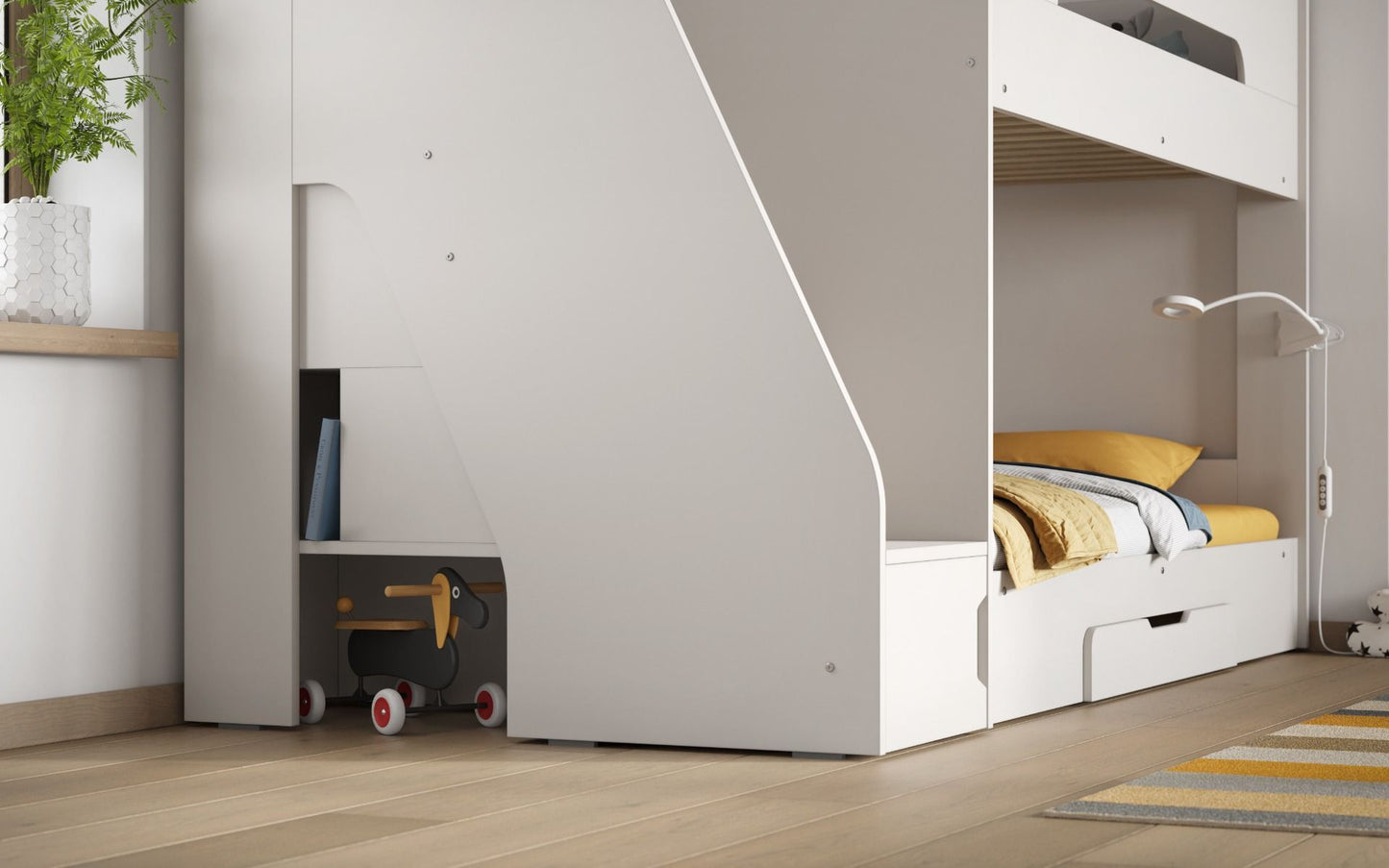 Flair Slick Staircase Bunk Bed With Storage