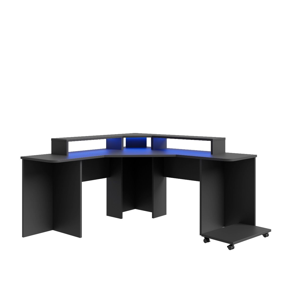 Flair Recoil Quartz Led Corner Computer Gaming Desk